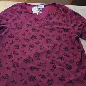 Essentials by Maggie Red Plus Size Top